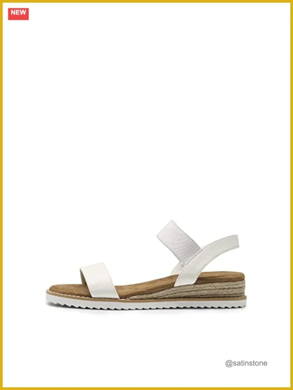 Espadrille Wedge Sandals - Ankle Strap Elastic Open Toe Comfortable Dressy